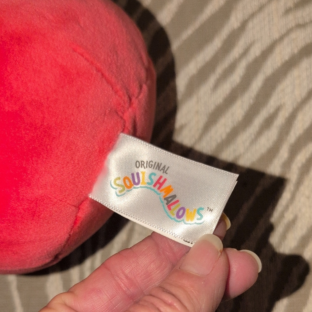 Squishmallows Festive Red and Black Bird Plush - Cazlan - New With Tags - Picture 3 of 6